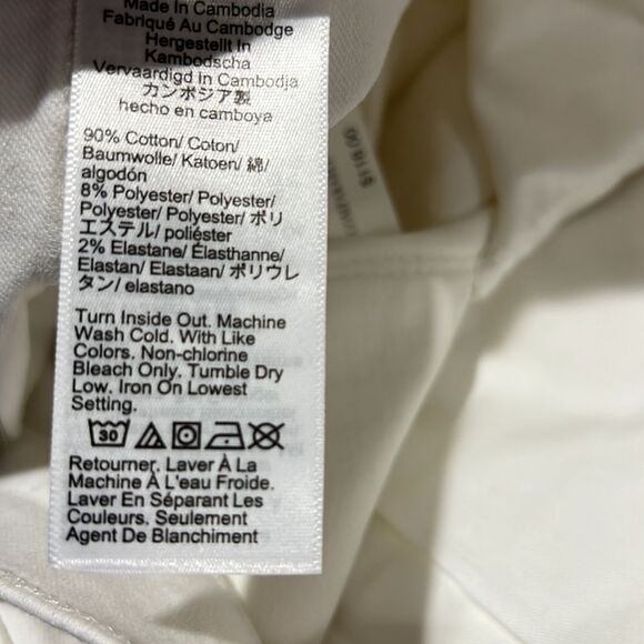 J. Crew Factory 9" mid-rise skinny jean in signature stretch  White NWT - Picture 11 of 12